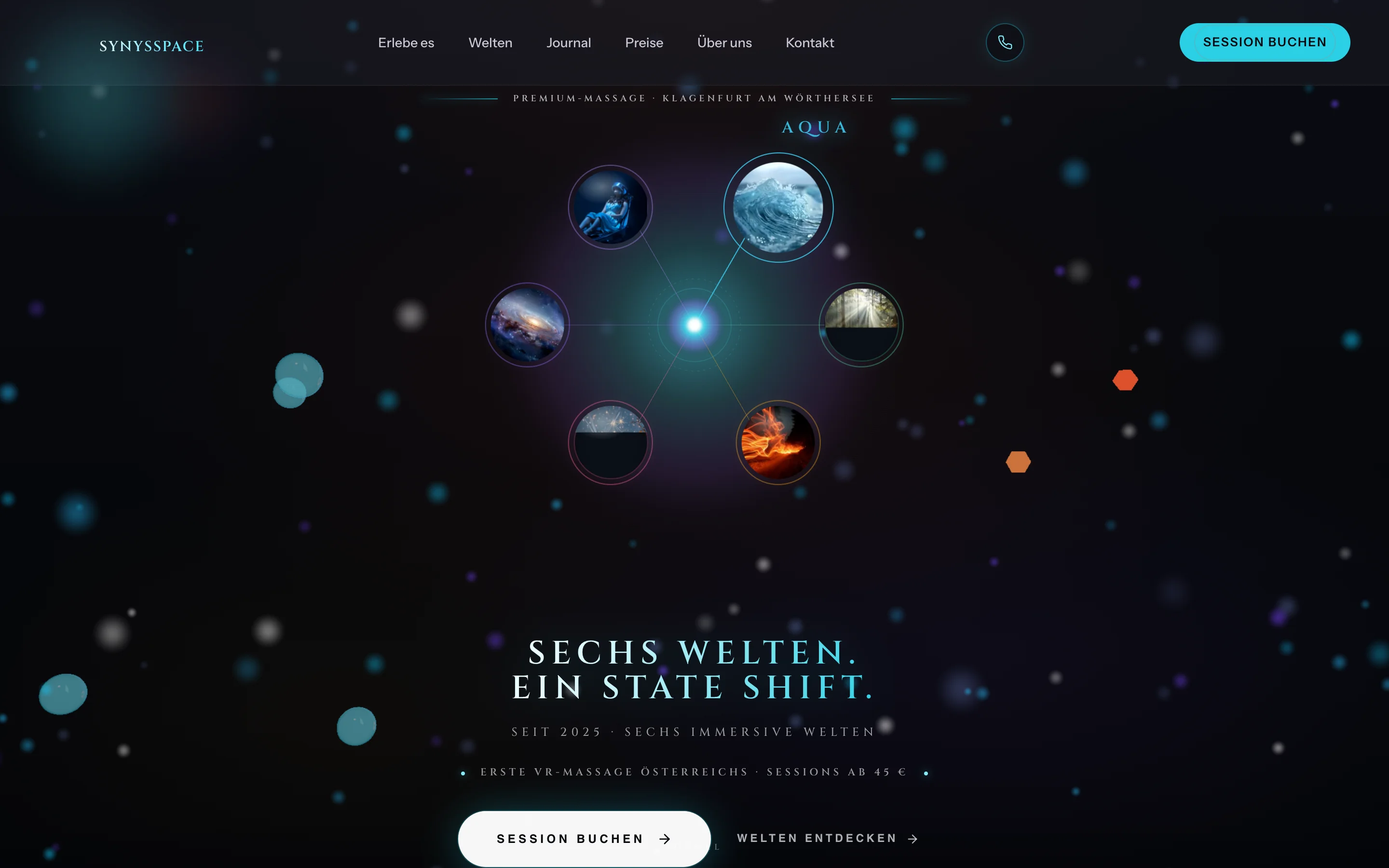 SYNYSSPACE, Premium-Spa mit sechs Erlebniswelten